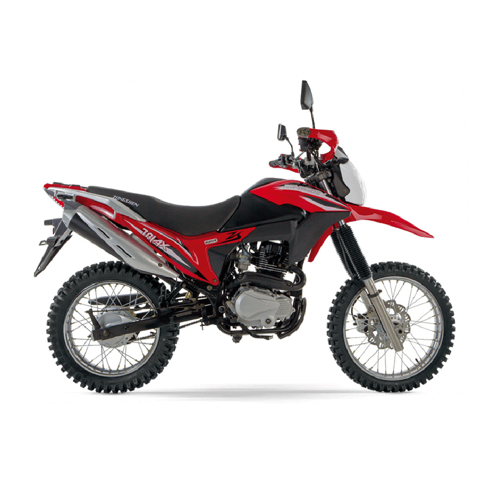 MOTOCICLETA ON/OFF COMPLETO ROJO TRIAX200 ZONGSHEN