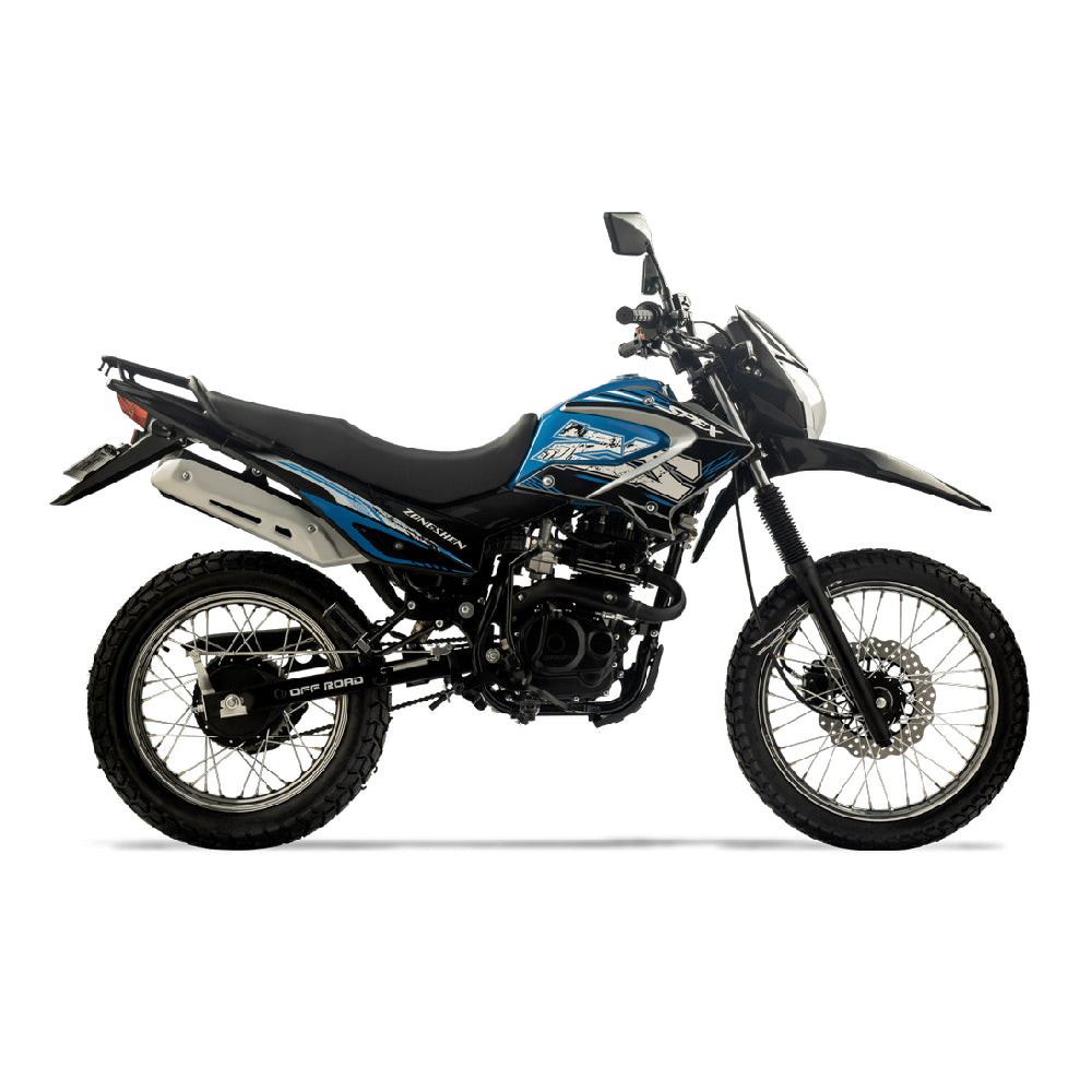 MOTOCICLETA TODO TERRENO AZUL SPEX150 ZONGSHEN
