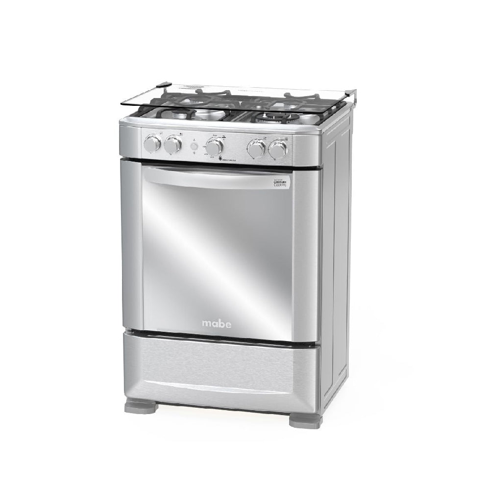 COCINA A GAS 4 HORNILLAS CMP6040FX0 MABE