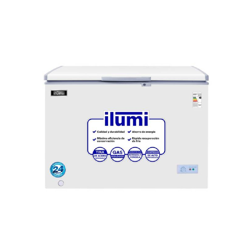 CONGELADORA TAPA DURA 1 PUERTA BLANCA 340LT TFI-3400WH ILUMI
