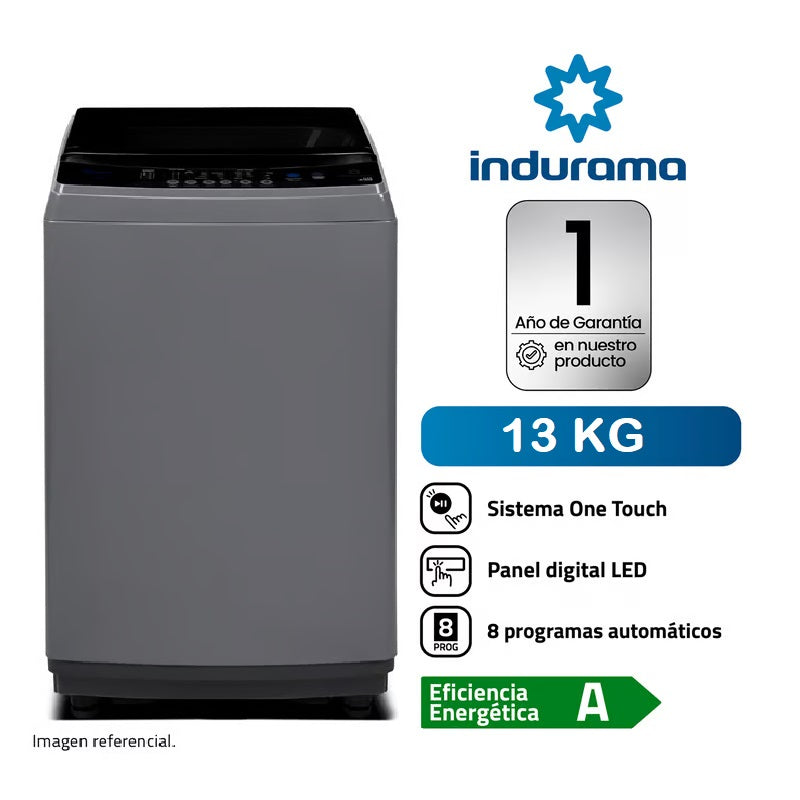 LAVADORA INDURAMA 13 KG CARGA SUPERIOR LRI-13 DGRI