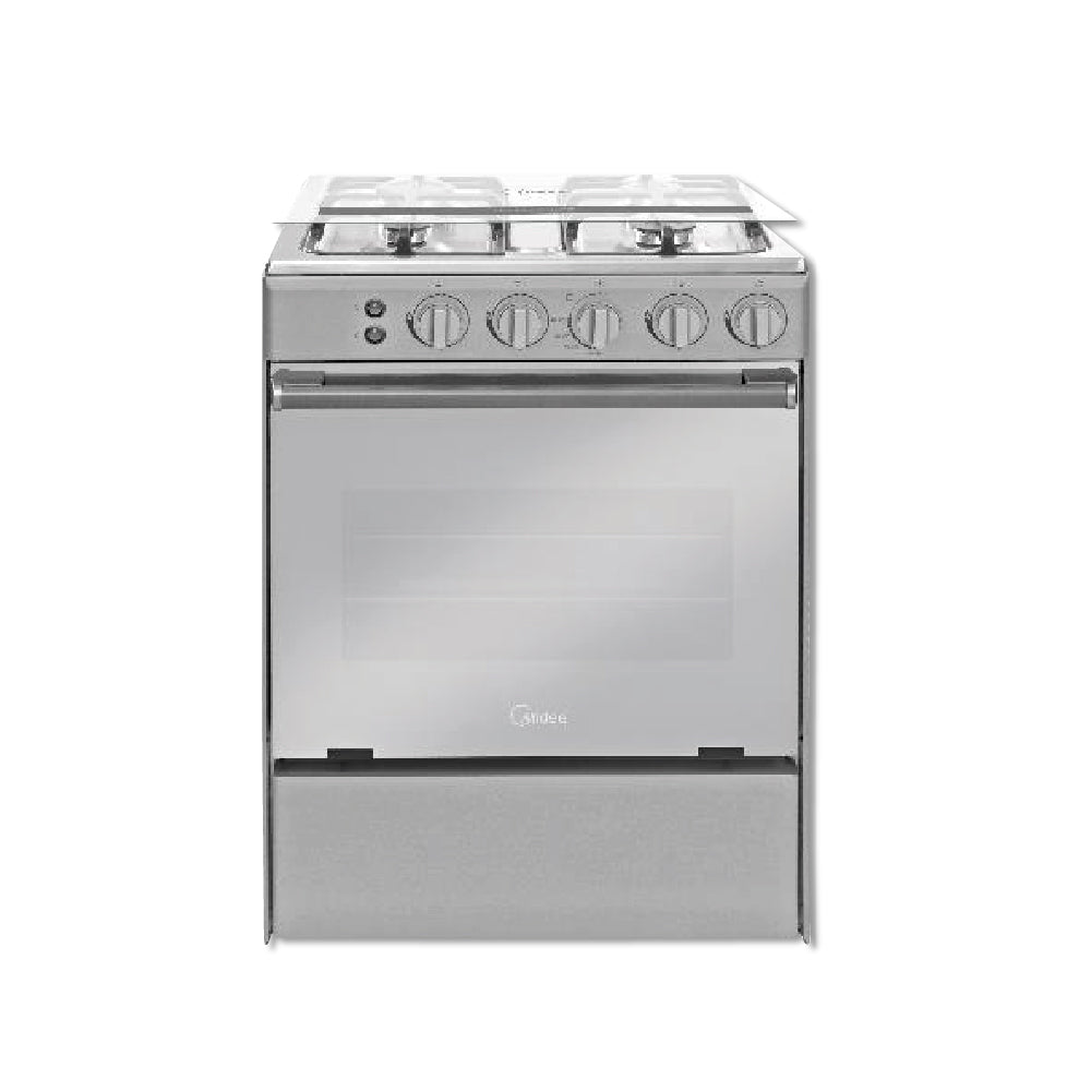 COCINA 4 QUEMADORES A GAS GRIS 20" MGS20F0LJAGG-PE MIDEA