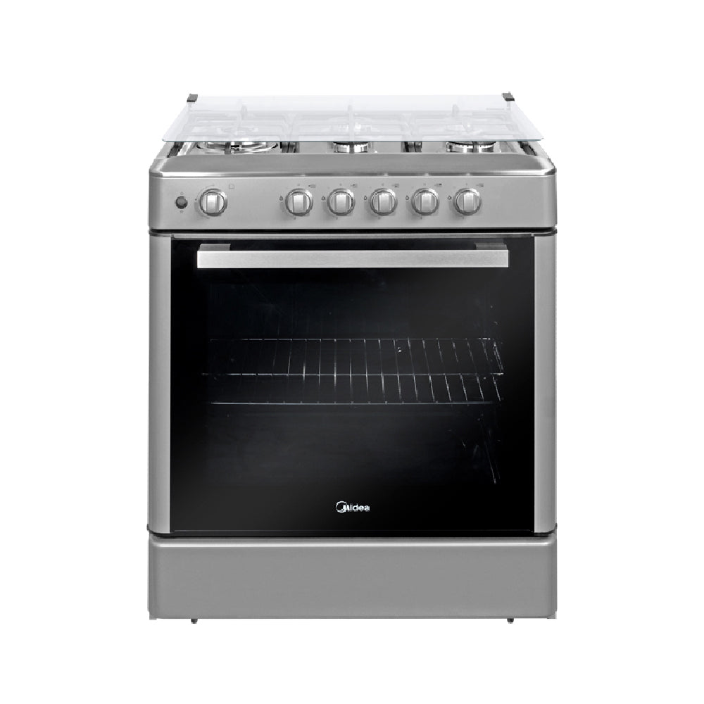 COCINA 5 QUEMADORES A GAS GRIS 30" MGS30FS2LBAMB-PE MIDEA