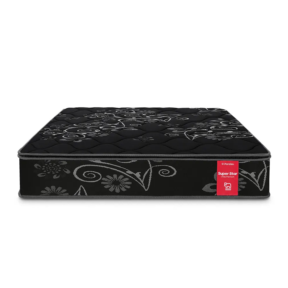 COLCHON RESORTE NEGRO ALM Y PROT 2 PLZ SUPER STAR ONE SIDE PARAISO